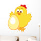 Emblem with Cute Chicken Wall Decal