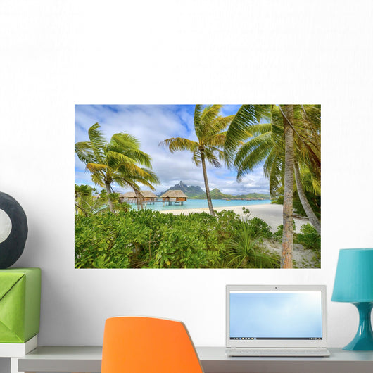 White Sand Beach Polynesia Wall Decal
