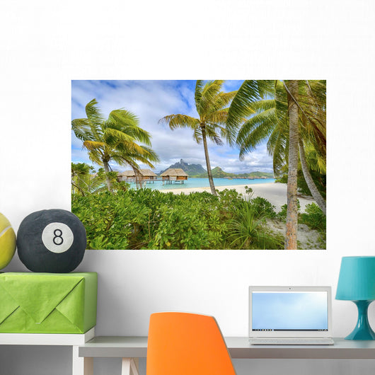 White Sand Beach Polynesia Wall Decal