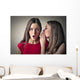 Sisters Whispering Secrets Wall Decal
