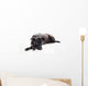 Bored Black Mixed-breed Dog Wall Decal