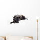 Bored Black Mixed-breed Dog Wall Decal