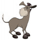 Little Burro Cartoon Wall Decal