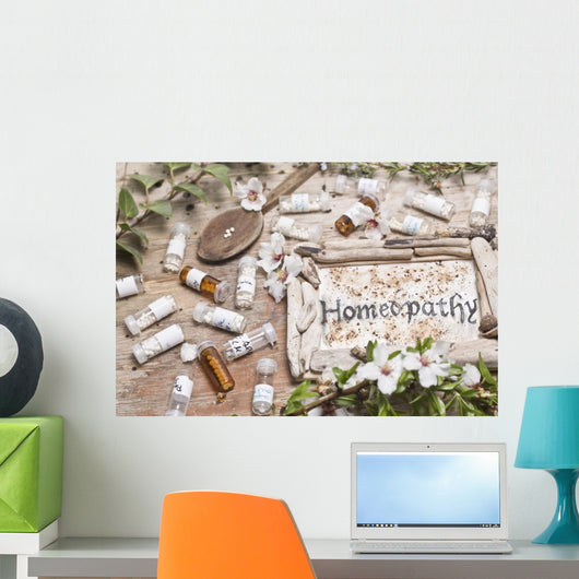 Homeopathic Bottles and Pills Wall Decal