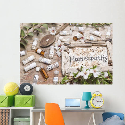 Homeopathic Bottles and Pills Wall Decal