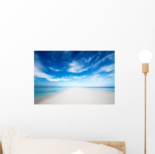 Einsame Strandzunge Wall Decal