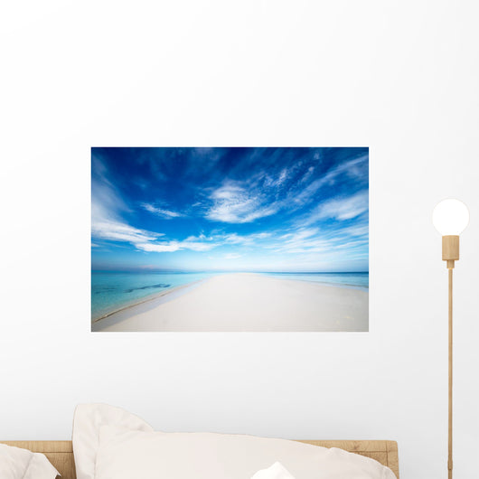 Einsame Strandzunge Wall Decal