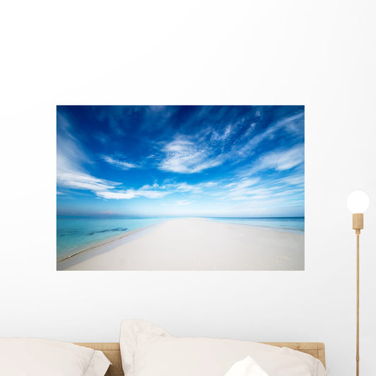 Einsame Strandzunge Wall Decal