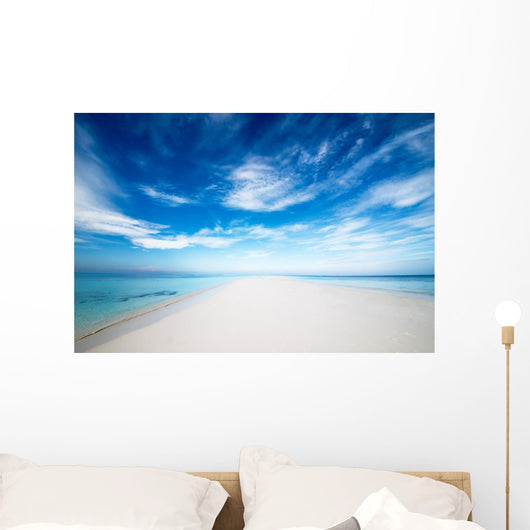 Einsame Strandzunge Wall Decal