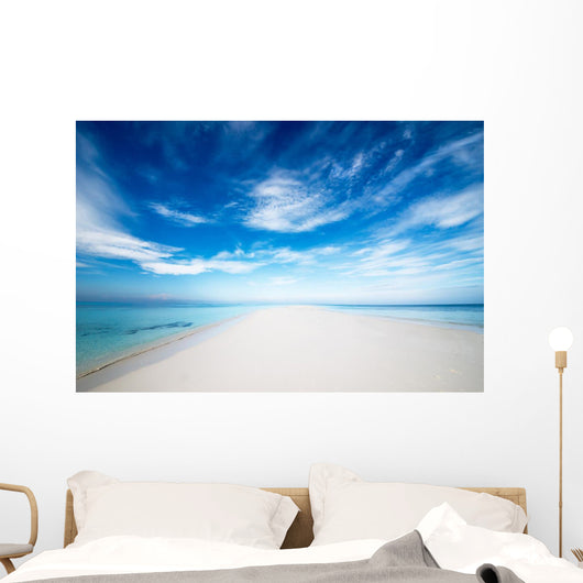 Einsame Strandzunge Wall Decal