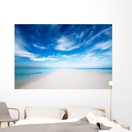 Einsame Strandzunge Wall Decal