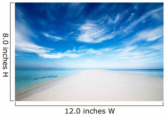 Einsame Strandzunge Wall Decal
