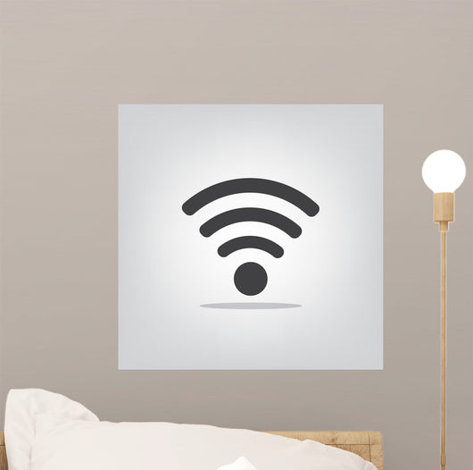 Wi Fi Icon Gray Wall Decal