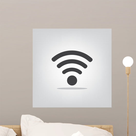 Wi Fi Icon Gray Wall Decal