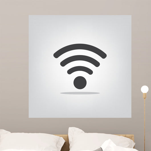 Wi Fi Icon Gray Wall Decal