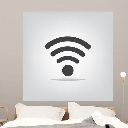 Wi Fi Icon Gray Wall Decal
