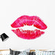 Beautiful Red Lips White Wall Decal