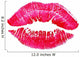 Beautiful Red Lips White Wall Decal