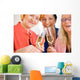 Smiling Mom Friends Tossing Wall Decal