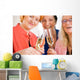 Smiling Mom Friends Tossing Wall Decal