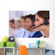 Attractive Positive Young Businesspeople Wall Decal