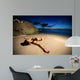 Young Female Model Lying Wall Decal