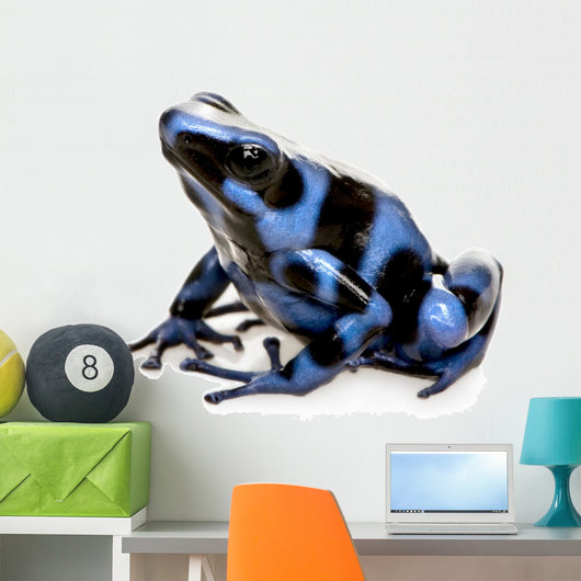 Blue and Black Poison Wall Decal