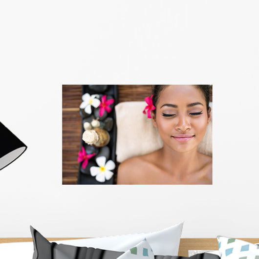 Serene Beautiful Spa Woman Wall Decal