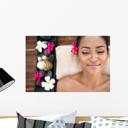 Serene Beautiful Spa Woman Wall Decal