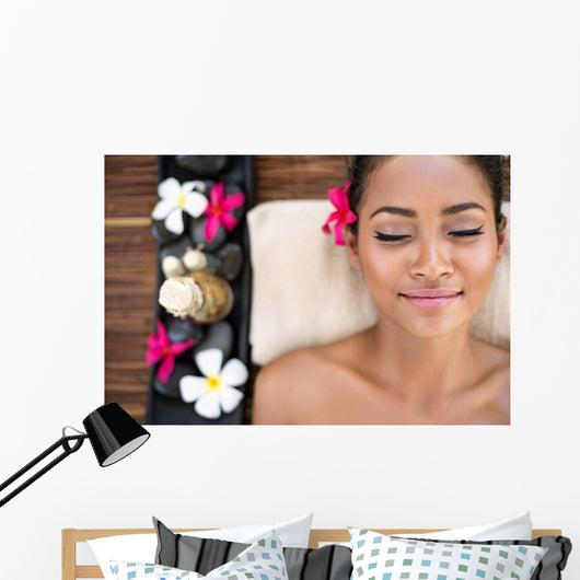 Serene Beautiful Spa Woman Wall Decal