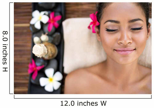 Serene Beautiful Spa Woman Wall Decal