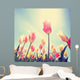 Tulips Framed Wide Angle Wall Decal