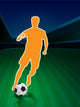 Player Control Soccer Outline Wall Decal