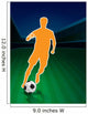 Player Control Soccer Outline Wall Decal