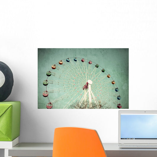 Colorful Giant Ferris Wheel Wall Decal