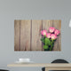 Pink Roses Bouquet over Wall Decal