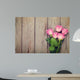 Pink Roses Bouquet over Wall Decal