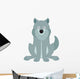 Sitting Wolf Wall Decal