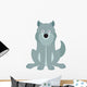 Sitting Wolf Wall Decal