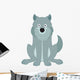 Sitting Wolf Wall Decal