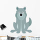 Sitting Wolf Wall Decal