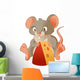 Mouse and Cheese Wall Decal