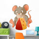 Mouse and Cheese Wall Decal