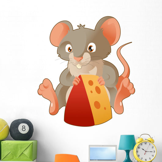 Mouse and Cheese Wall Decal