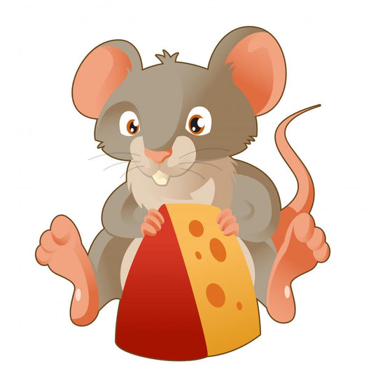 Mouse and Cheese Wall Decal