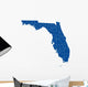 Florida State County Map Wall Decal