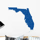 Florida State County Map Wall Decal