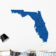 Florida State County Map Wall Decal