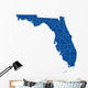 Florida State County Map Wall Decal