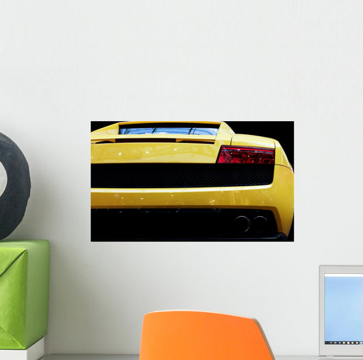 Modern fast car close-up background. Luxury, expensive Wall Mural